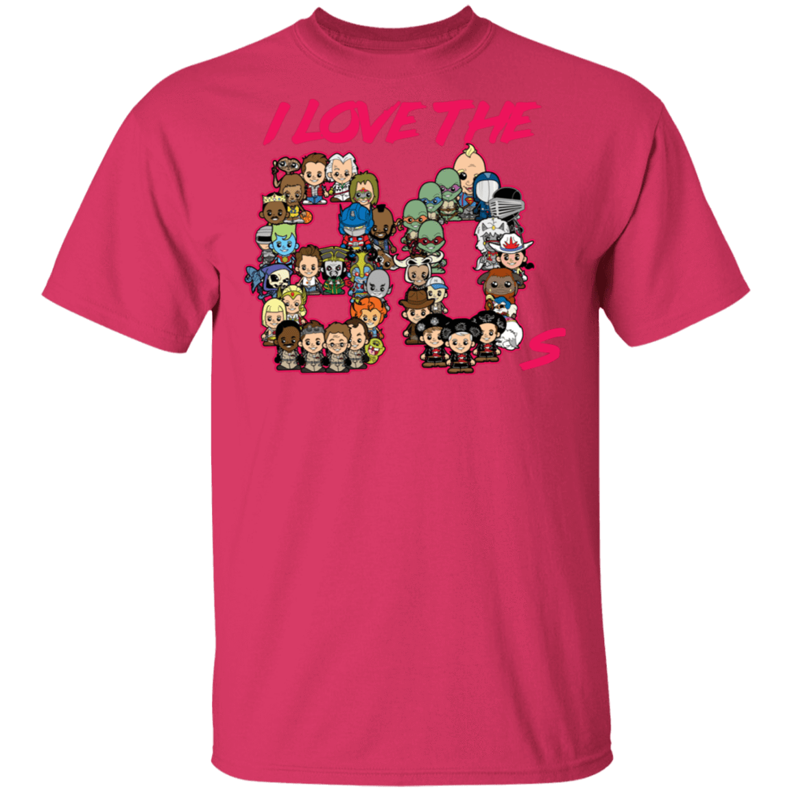 T-Shirts Heliconia / S I Love the 80s T-Shirt