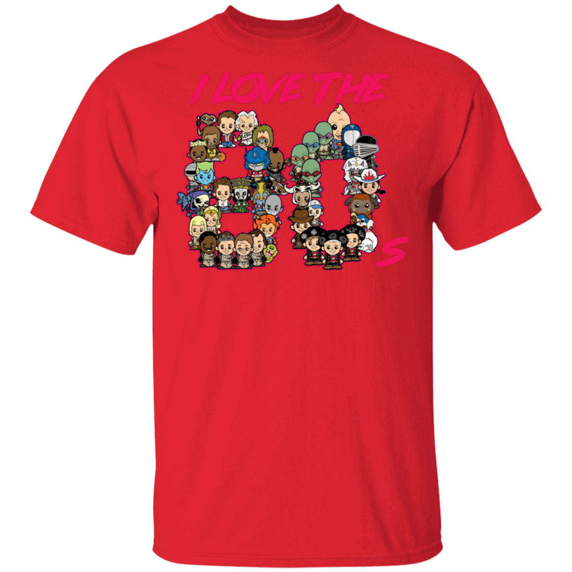 T-Shirts Red / S I Love the 80s T-Shirt