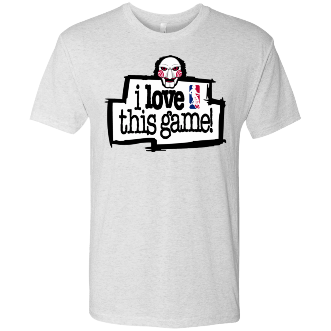 T-Shirts Heather White / Small I Love This Game Men's Triblend T-Shirt