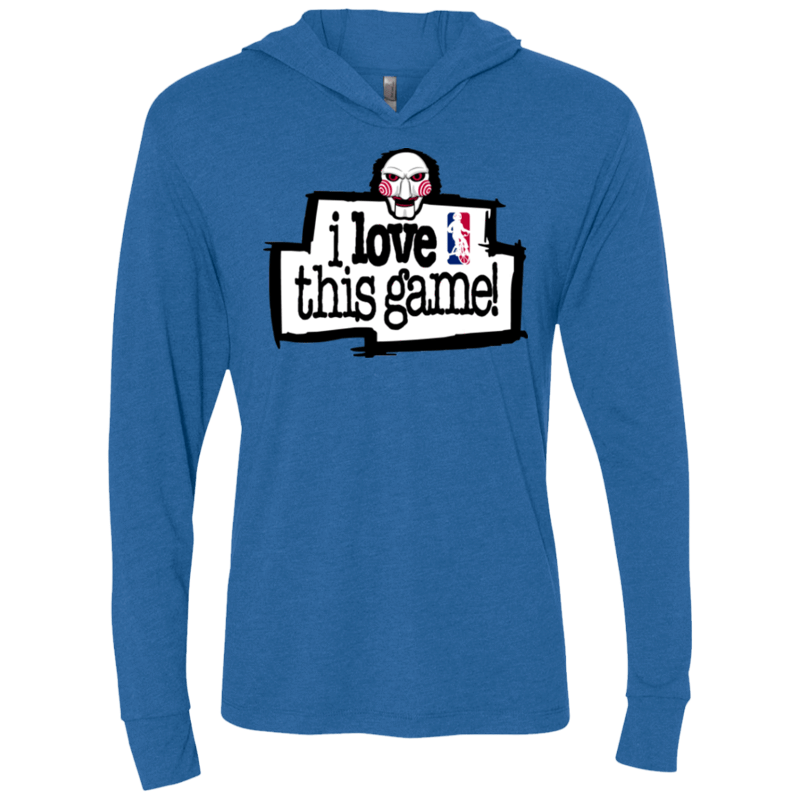 T-Shirts Vintage Royal / X-Small I Love This Game Triblend Long Sleeve Hoodie Tee