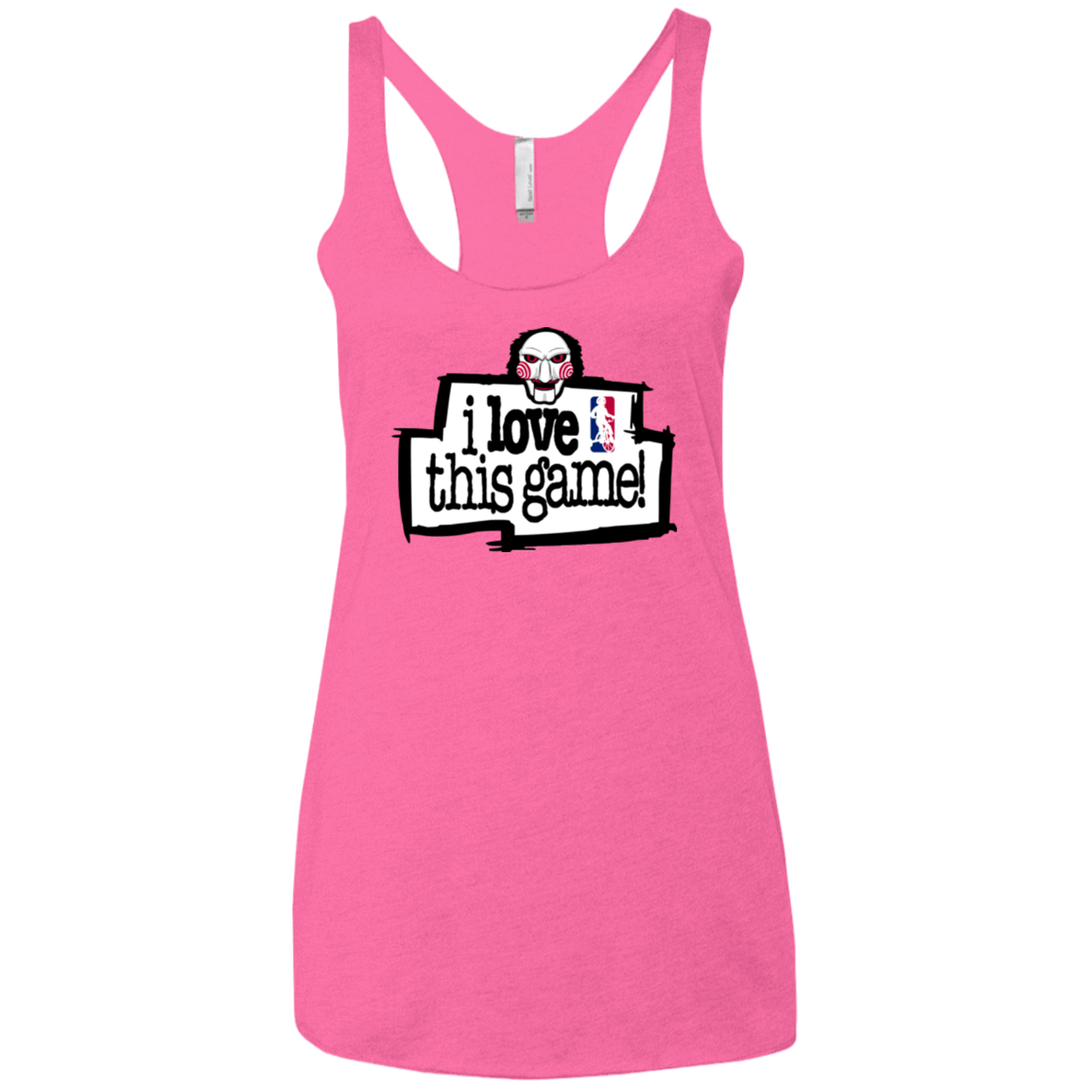 T-Shirts Vintage Pink / X-Small I Love This Game Women's Triblend Racerback Tank