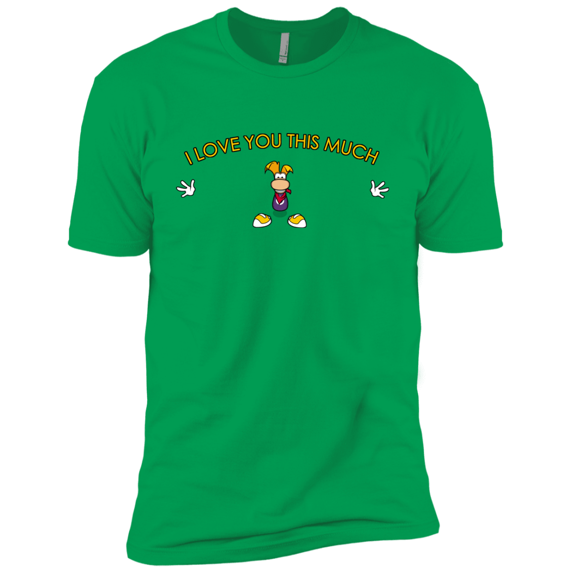 T-Shirts Kelly Green / YXS I Love You This Much Boys Premium T-Shirt