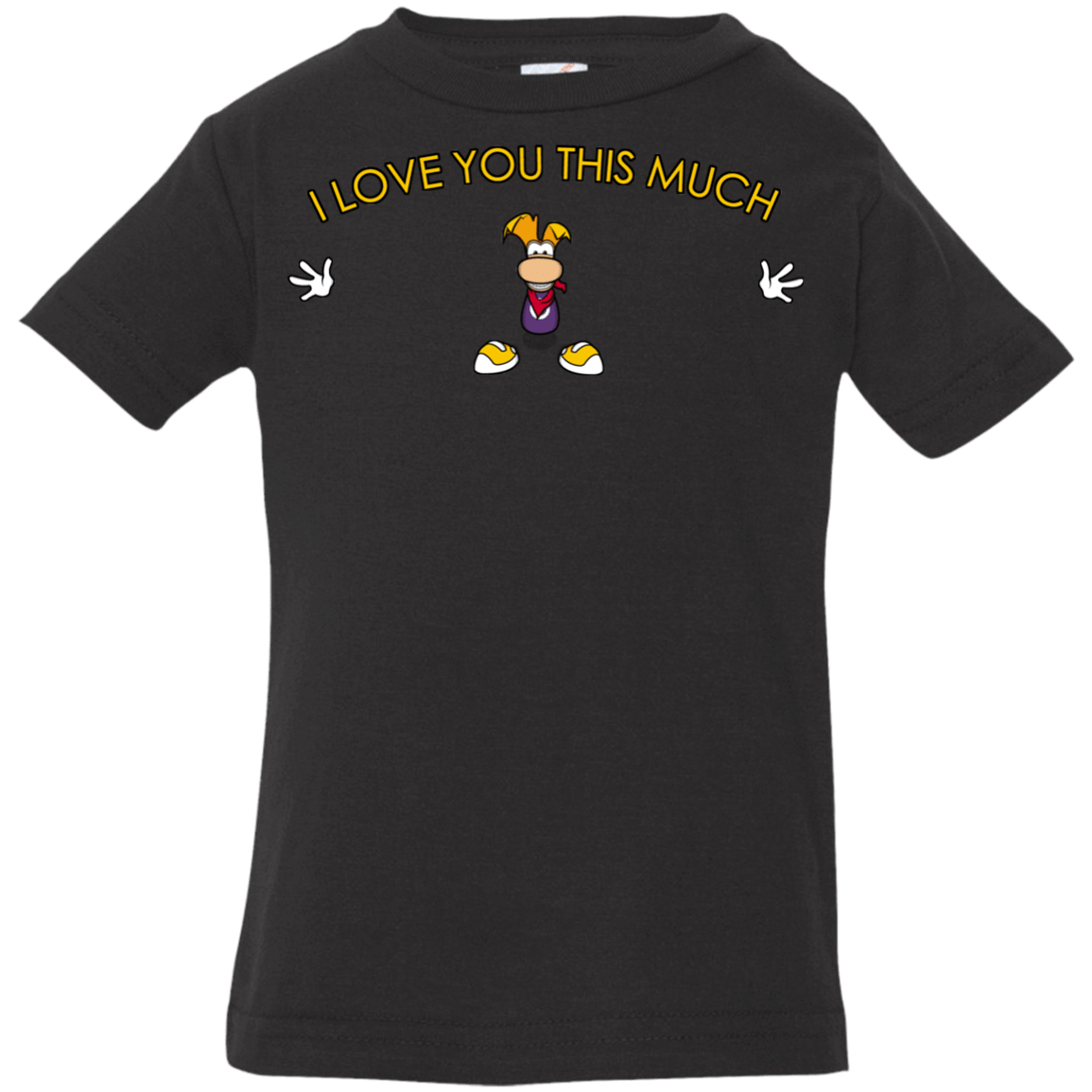 T-Shirts Black / 6 Months I Love You This Much Infant Premium T-Shirt