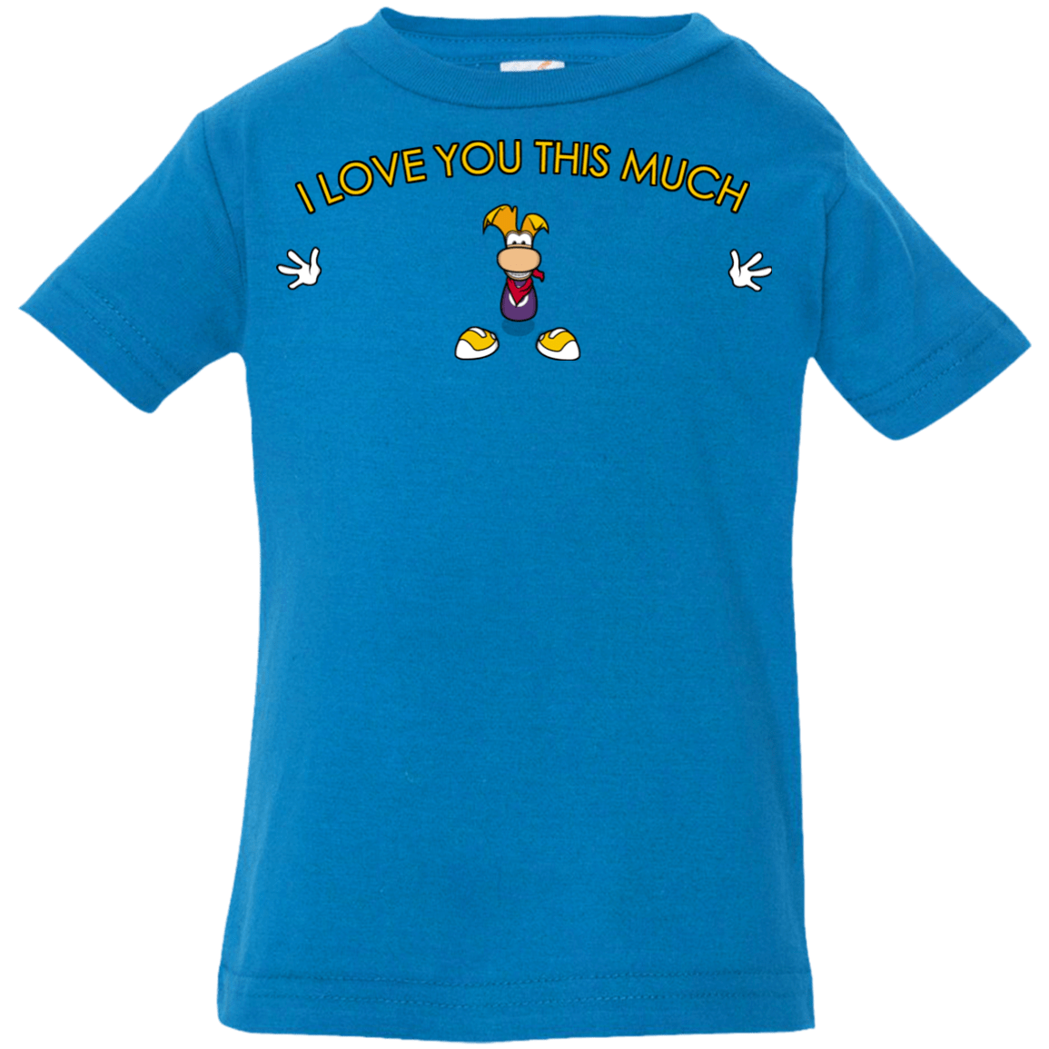 T-Shirts Cobalt / 6 Months I Love You This Much Infant Premium T-Shirt