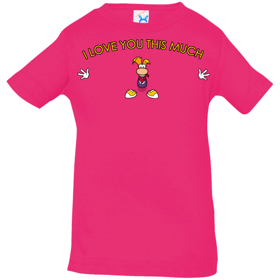 T-Shirts Hot Pink / 6 Months I Love You This Much Infant Premium T-Shirt