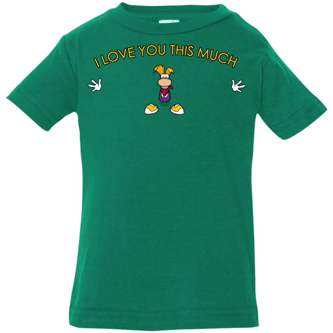 T-Shirts Kelly / 6 Months I Love You This Much Infant Premium T-Shirt