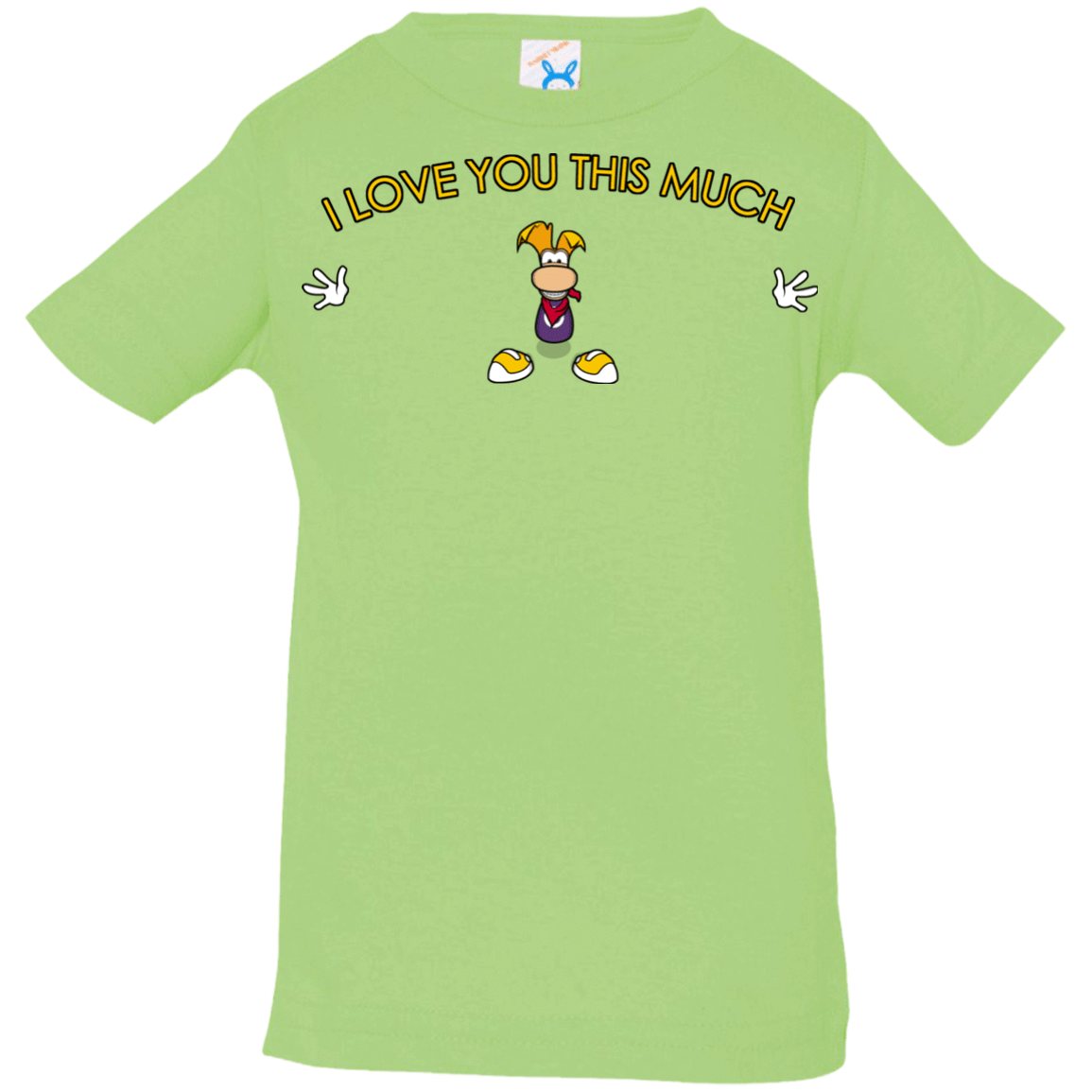 T-Shirts Key Lime / 6 Months I Love You This Much Infant Premium T-Shirt