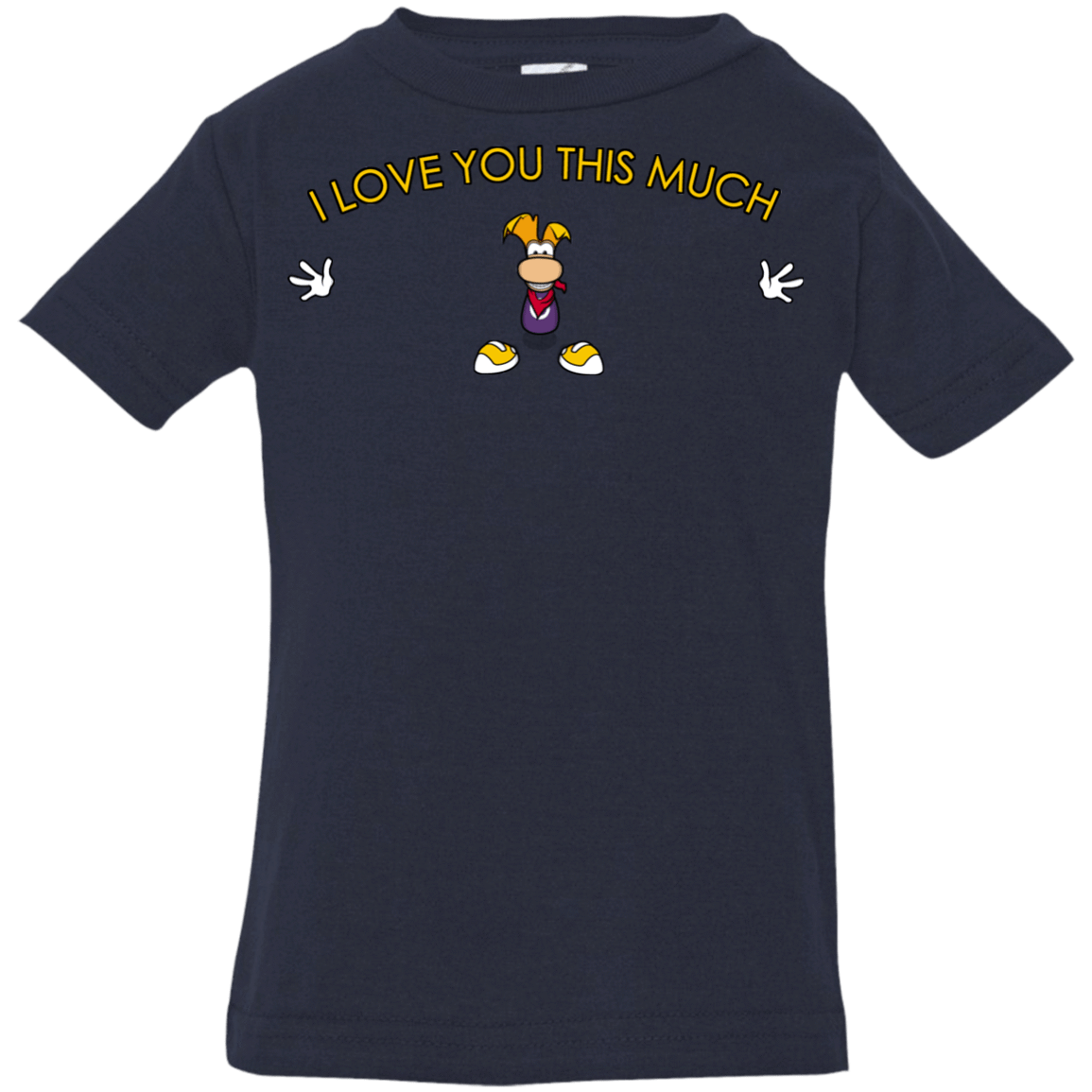 T-Shirts Navy / 6 Months I Love You This Much Infant Premium T-Shirt