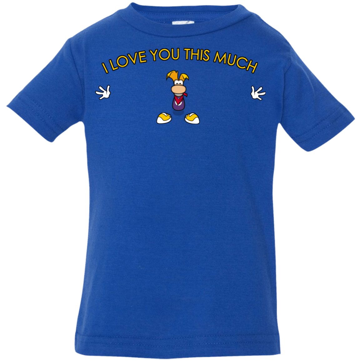 T-Shirts Royal / 6 Months I Love You This Much Infant Premium T-Shirt