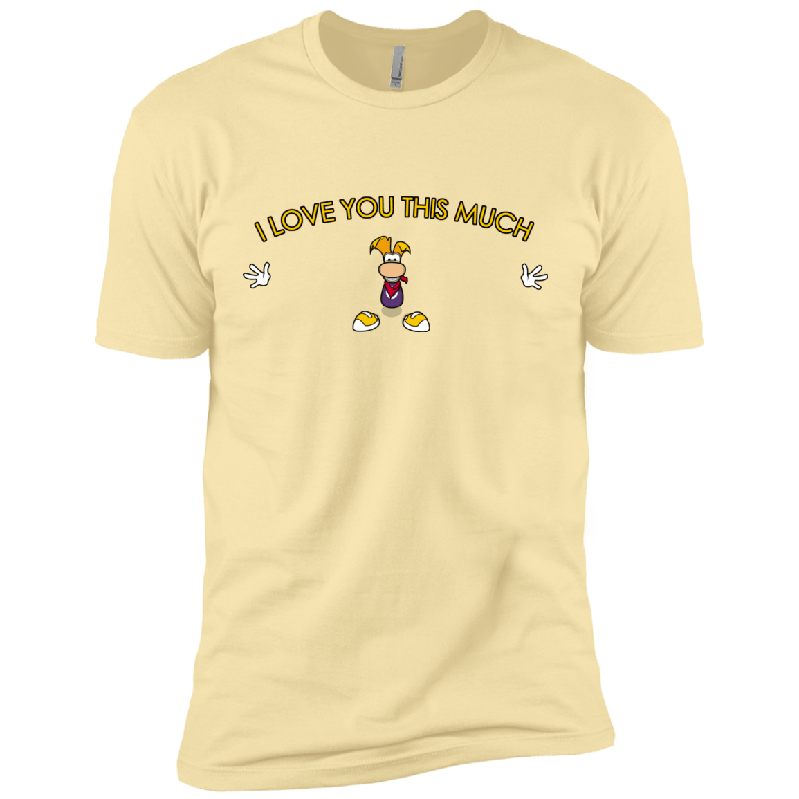 T-Shirts Banana Cream / X-Small I Love You This Much Men's Premium T-Shirt