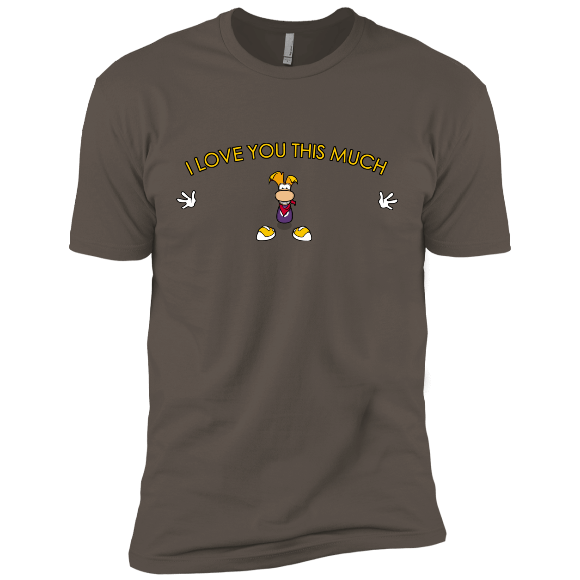 T-Shirts Warm Grey / X-Small I Love You This Much Men's Premium T-Shirt