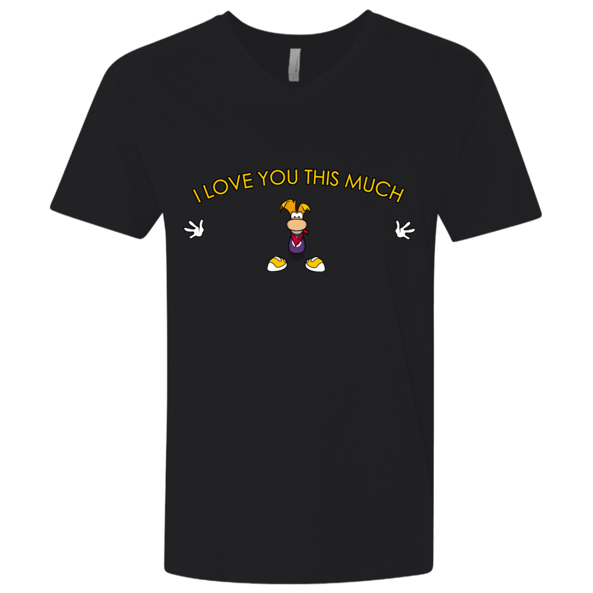 T-Shirts Black / X-Small I Love You This Much Men's Premium V-Neck