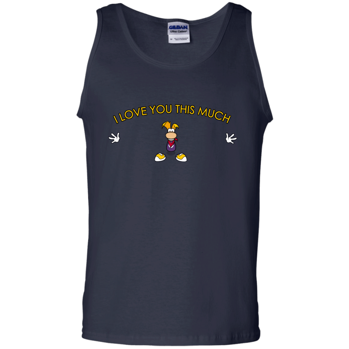 T-Shirts Navy / S I Love You This Much Men's Tank Top