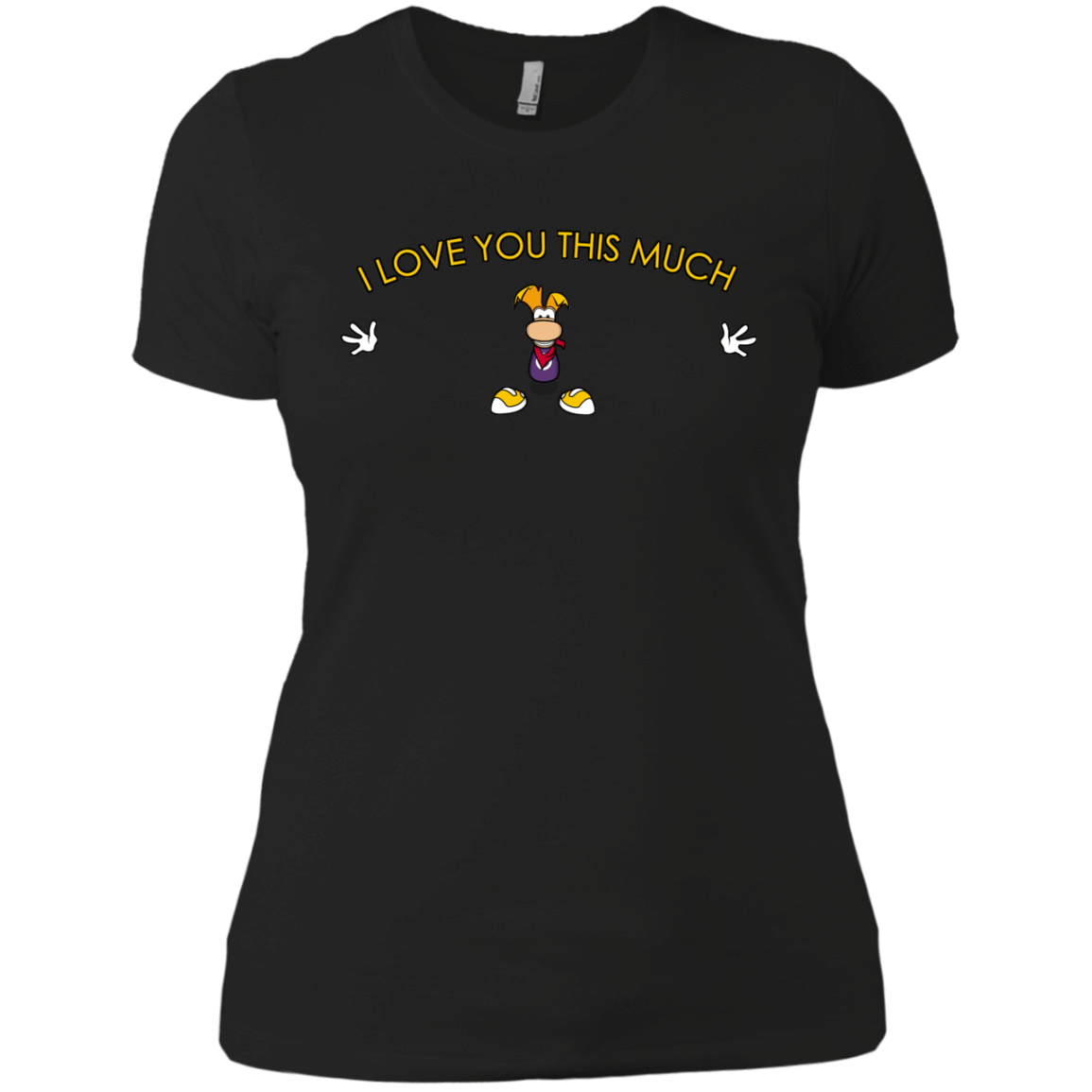 T-Shirts Black / X-Small I Love You This Much Women's Premium T-Shirt