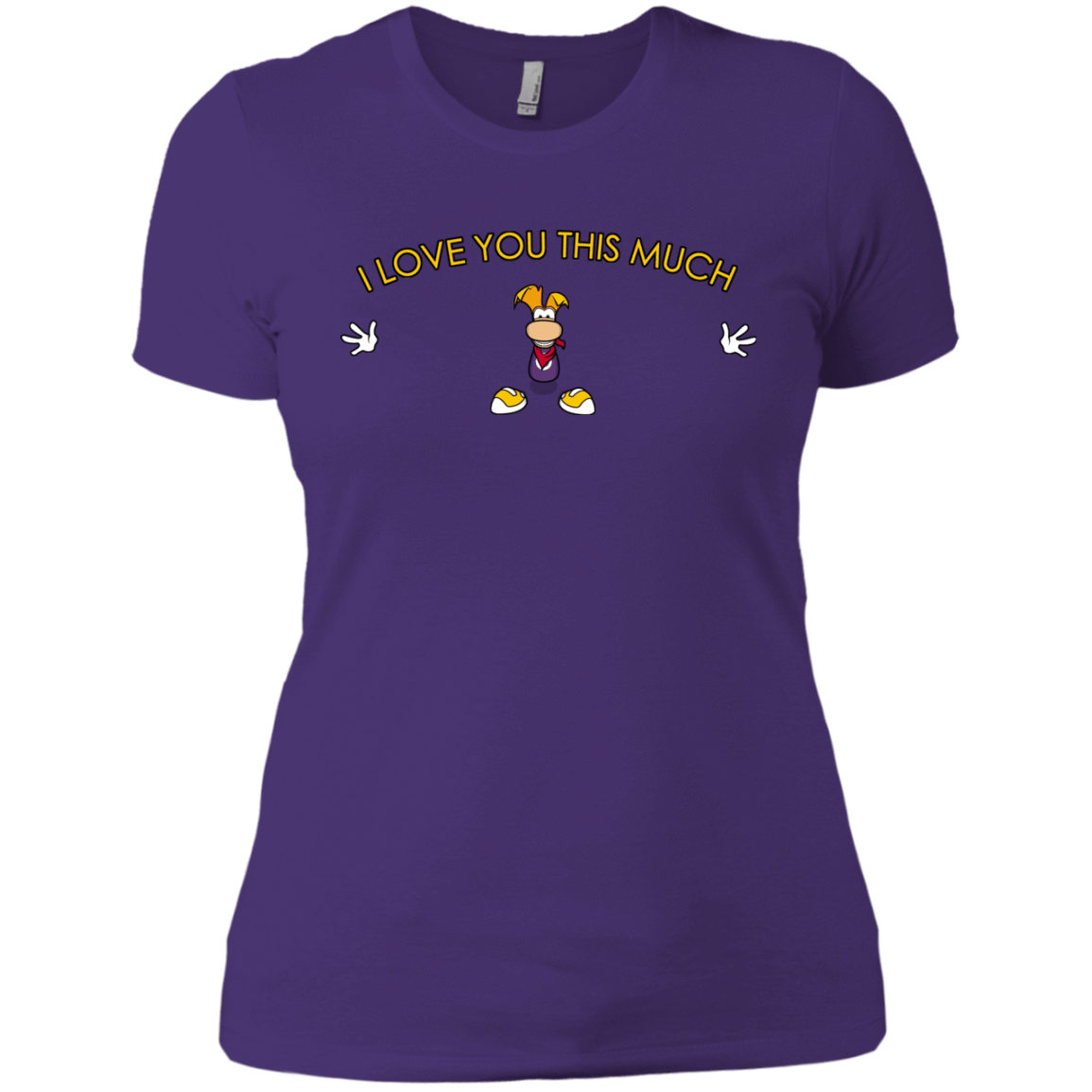 T-Shirts Purple Rush/ / X-Small I Love You This Much Women's Premium T-Shirt