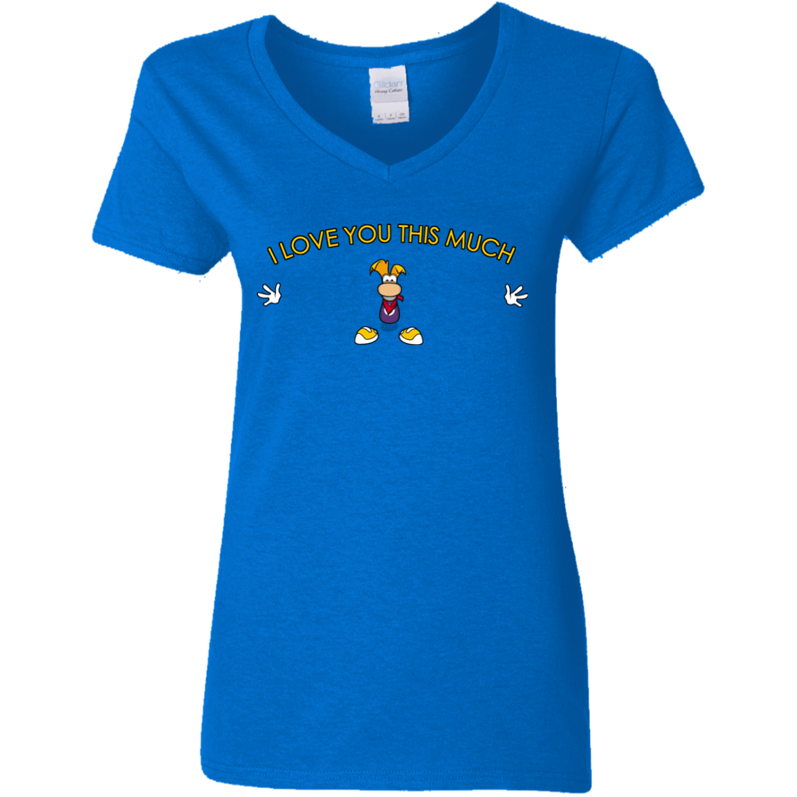 T-Shirts Royal / S I Love You This Much Women's V-Neck T-Shirt