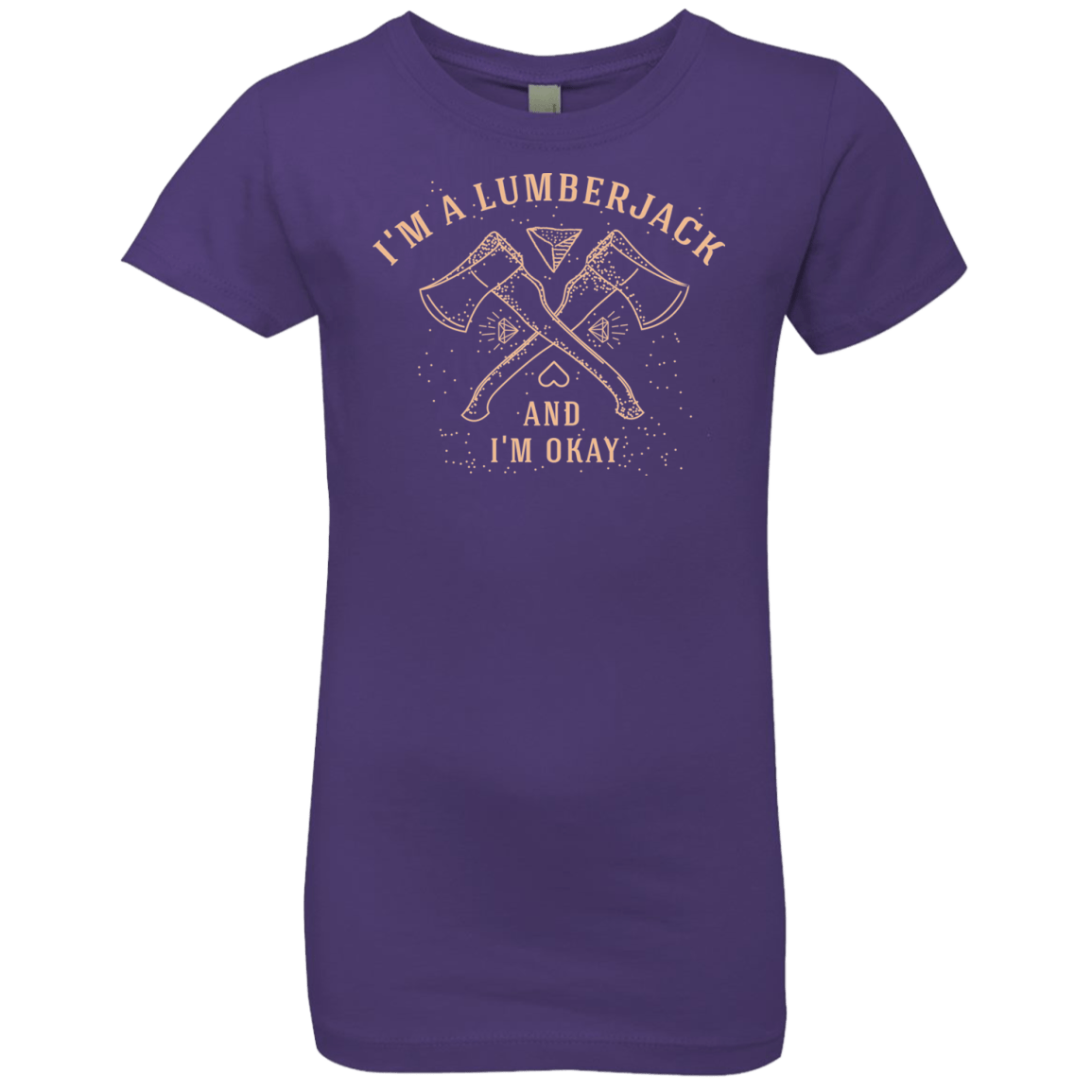 T-Shirts Purple Rush / YXS I'm a Lumberjack Girls Premium T-Shirt