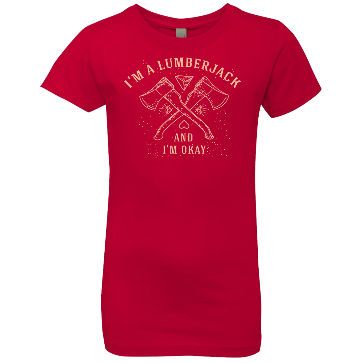 T-Shirts Red / YXS I'm a Lumberjack Girls Premium T-Shirt