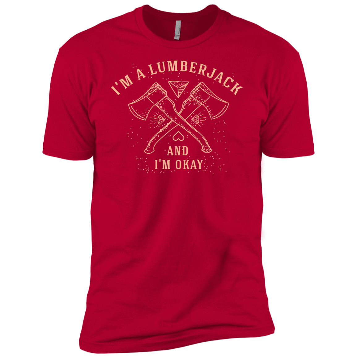 T-Shirts Red / X-Small I'm a Lumberjack Men's Premium T-Shirt