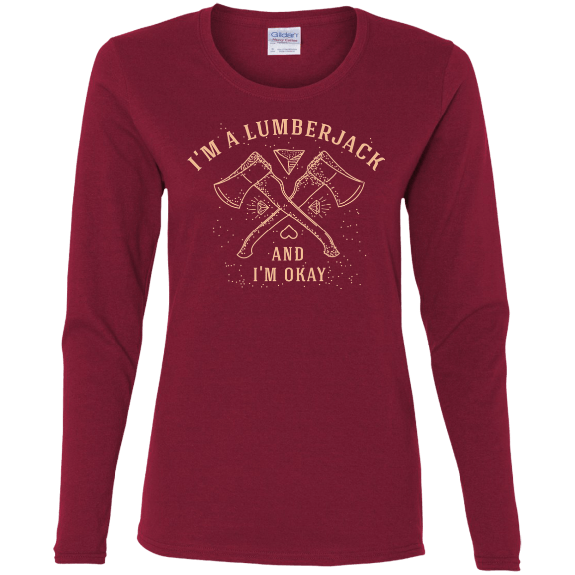 T-Shirts Cardinal / S I'm a Lumberjack Women's Long Sleeve T-Shirt
