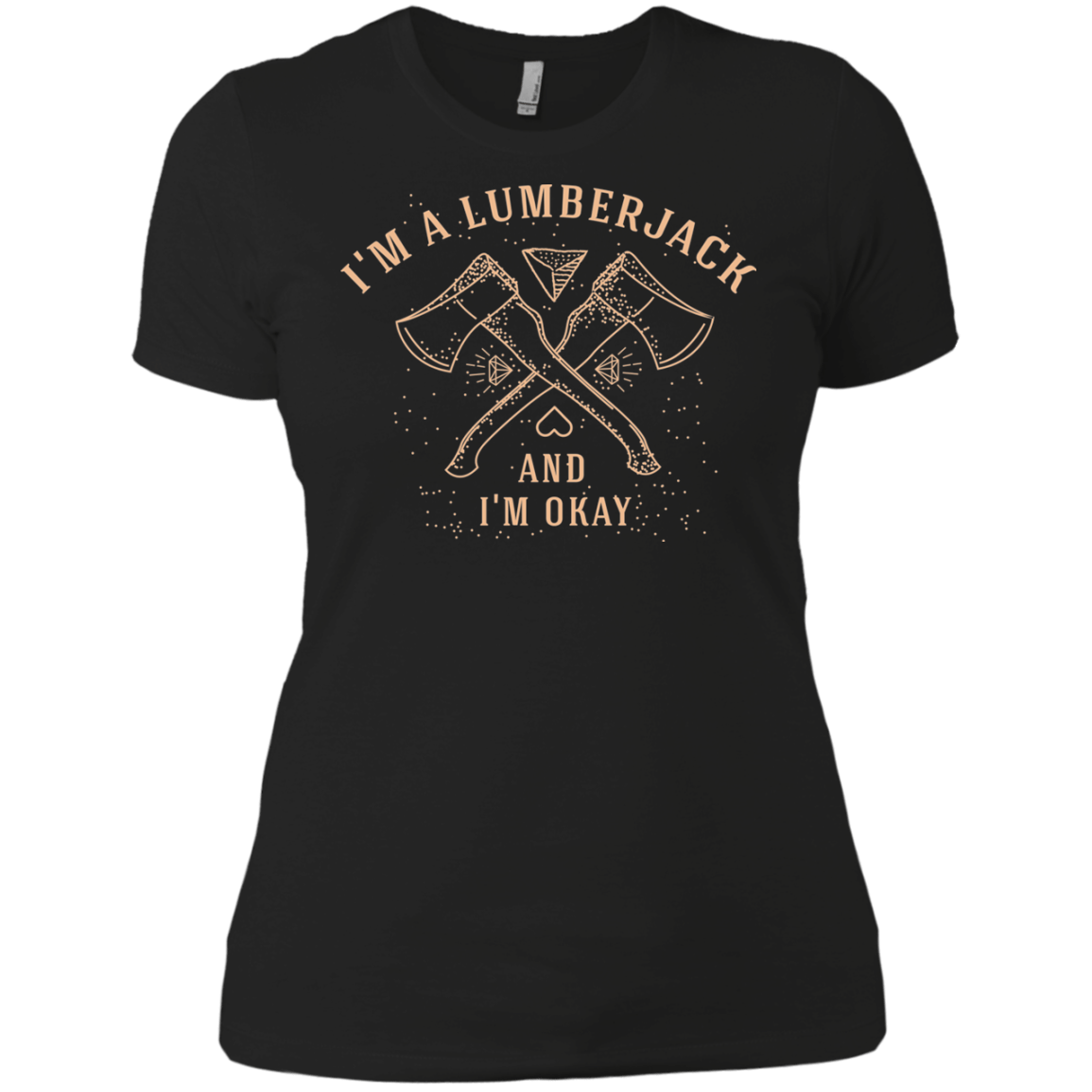 T-Shirts Black / X-Small I'm a Lumberjack Women's Premium T-Shirt