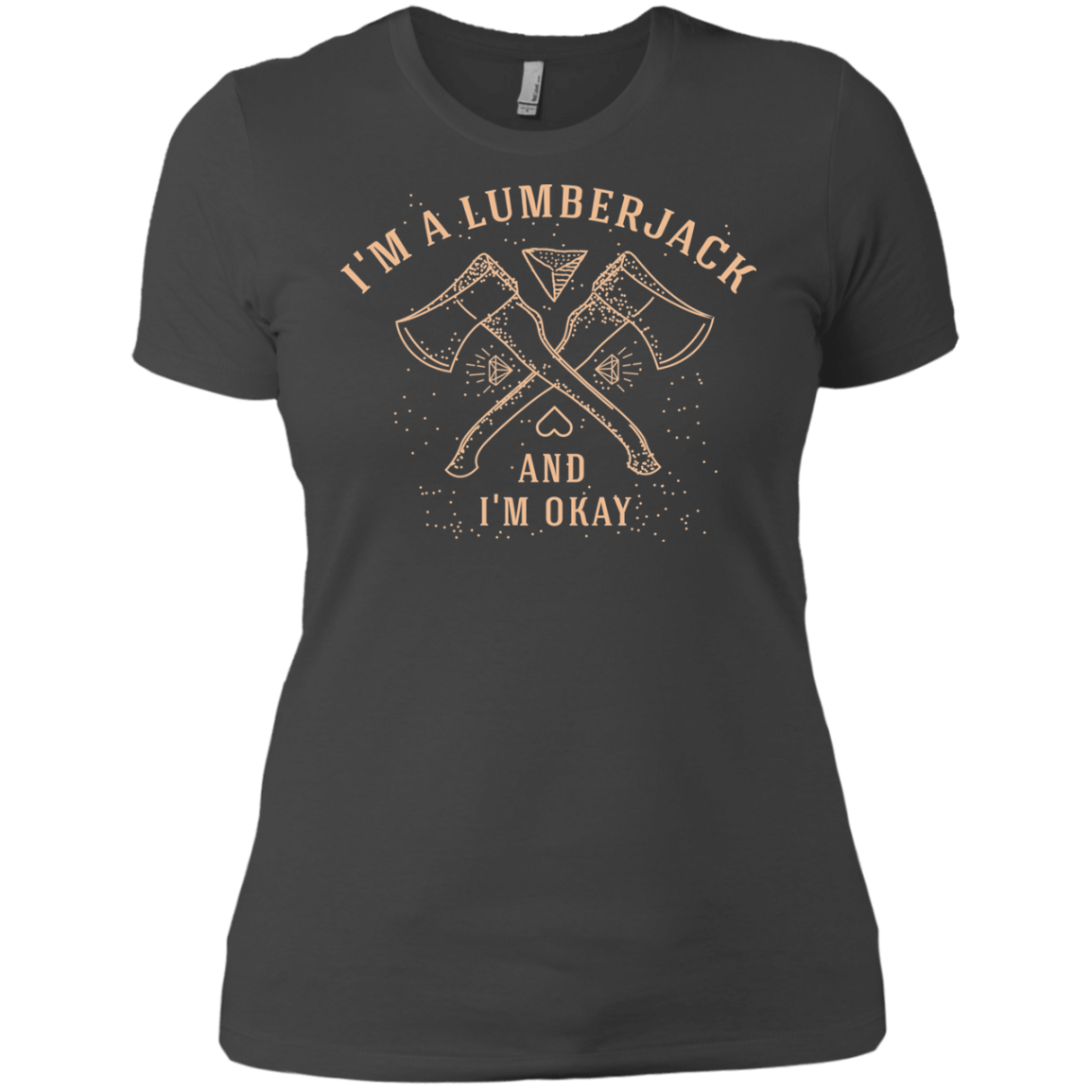 T-Shirts Heavy Metal / X-Small I'm a Lumberjack Women's Premium T-Shirt