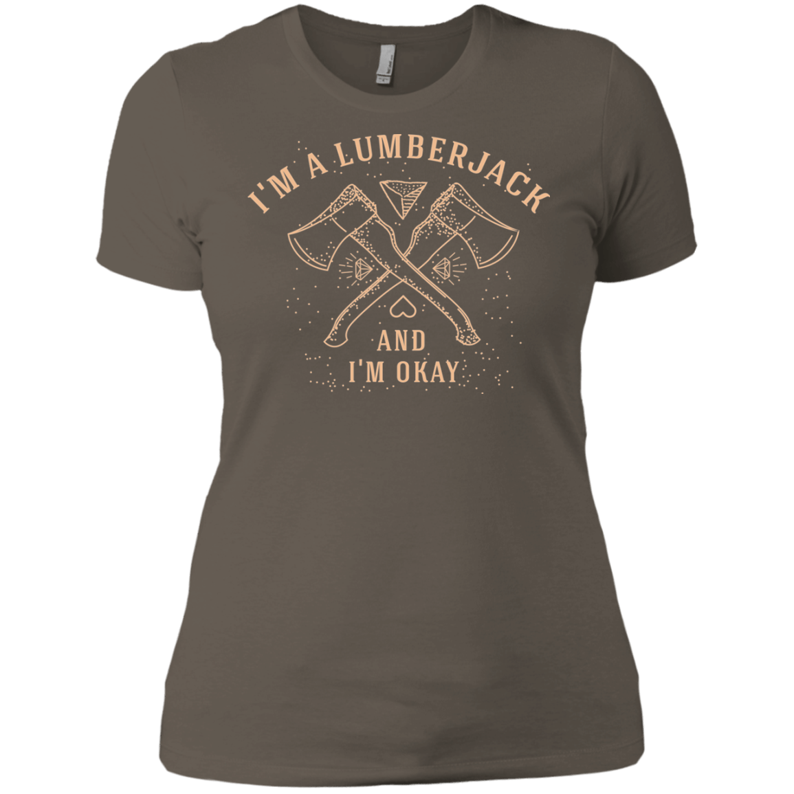 T-Shirts Warm Grey / X-Small I'm a Lumberjack Women's Premium T-Shirt