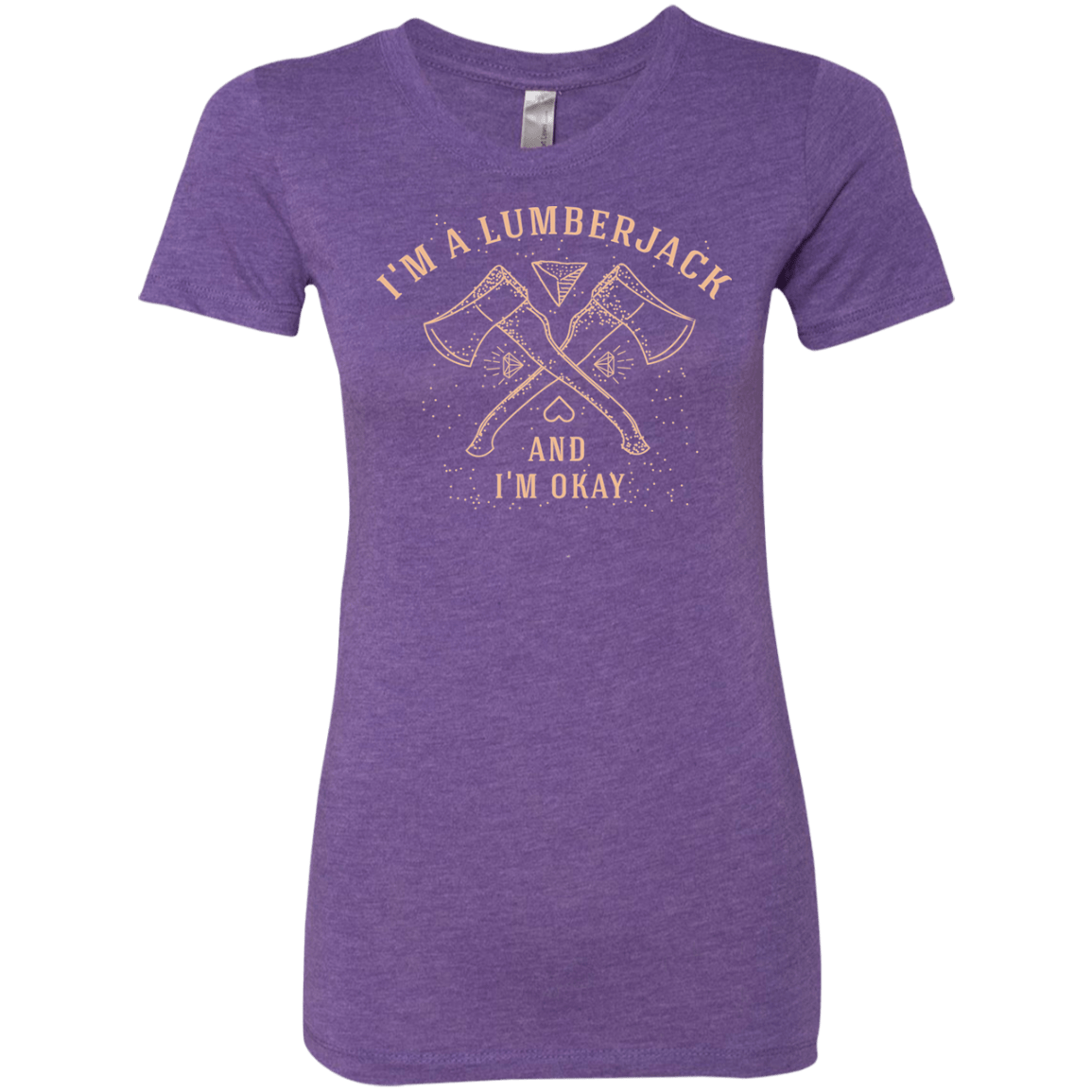 T-Shirts Purple Rush / S I'm a Lumberjack Women's Triblend T-Shirt