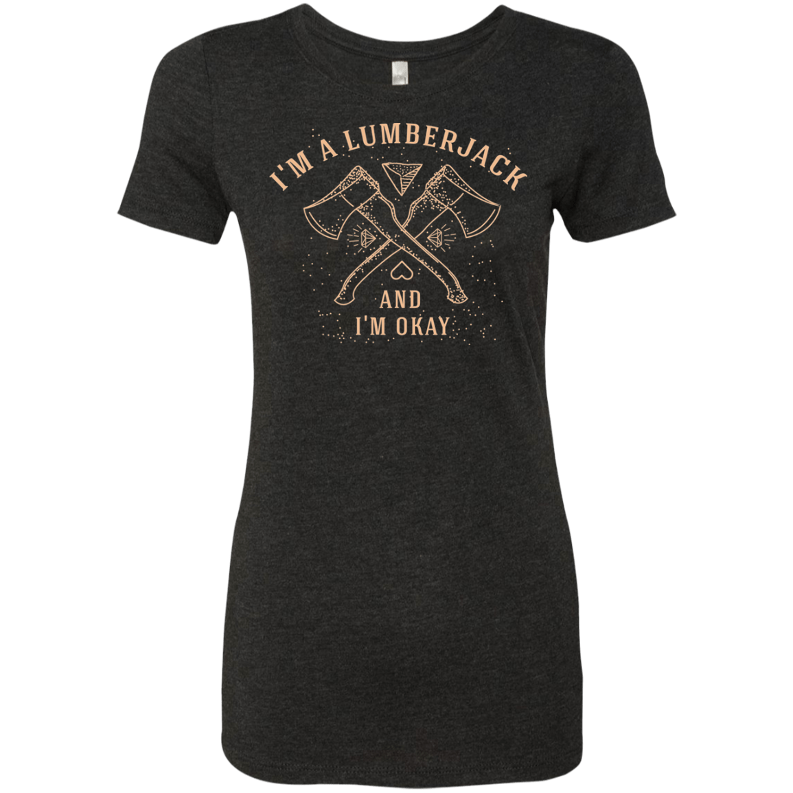 T-Shirts Vintage Black / Small I'm a Lumberjack Women's Triblend T-Shirt