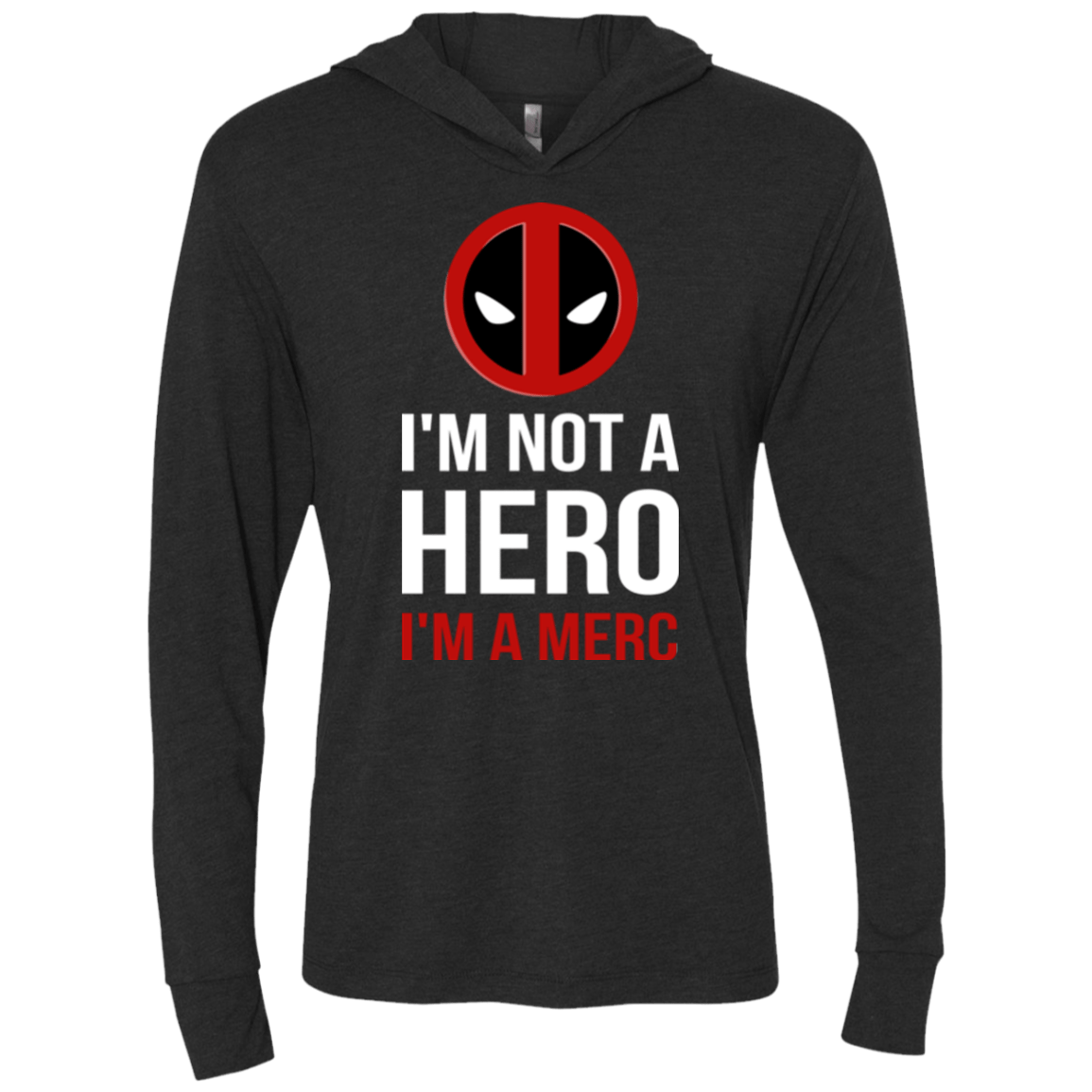 T-Shirts Vintage Black / X-Small I'm a merc Triblend Long Sleeve Hoodie Tee