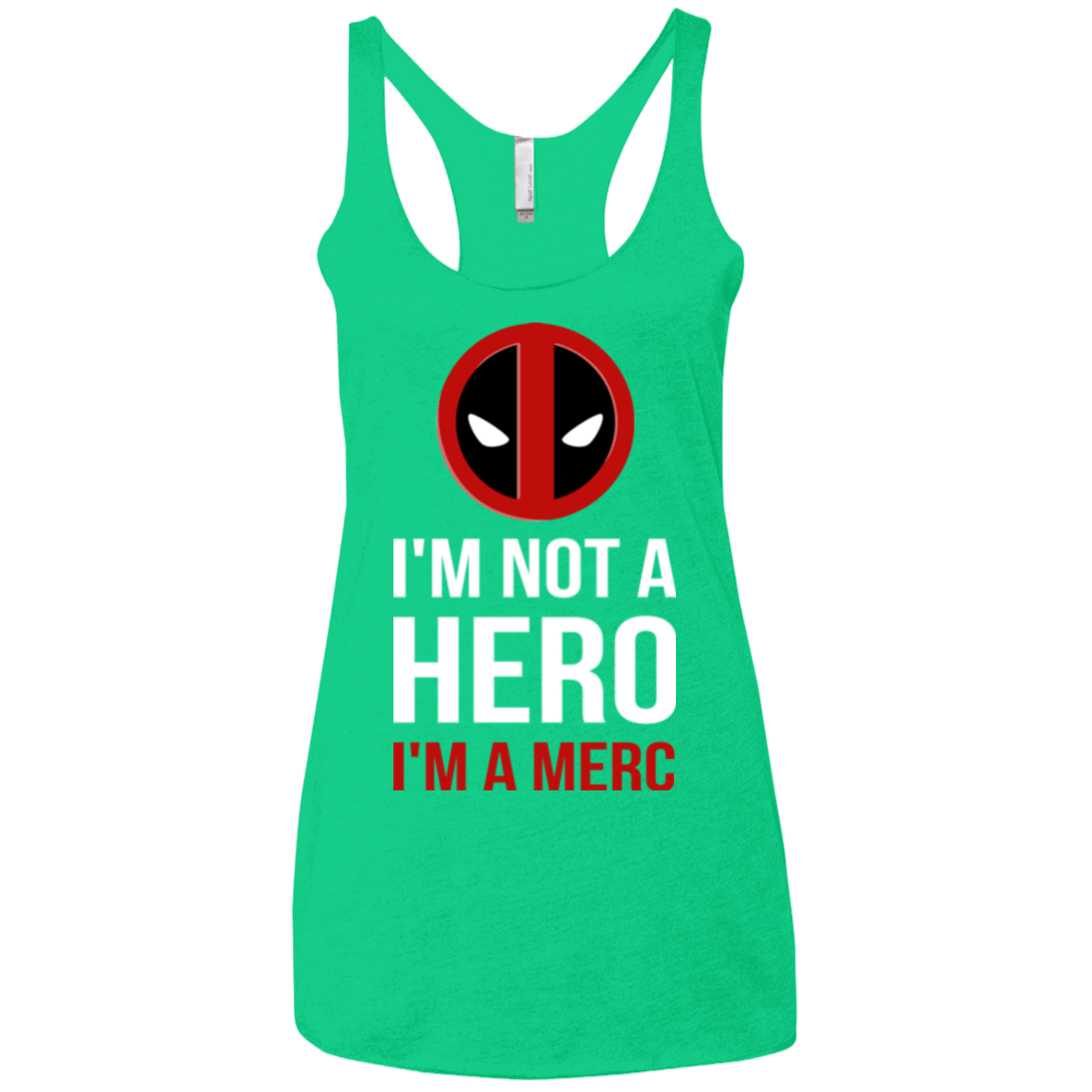 T-Shirts Envy / X-Small I'm a merc Women's Triblend Racerback Tank
