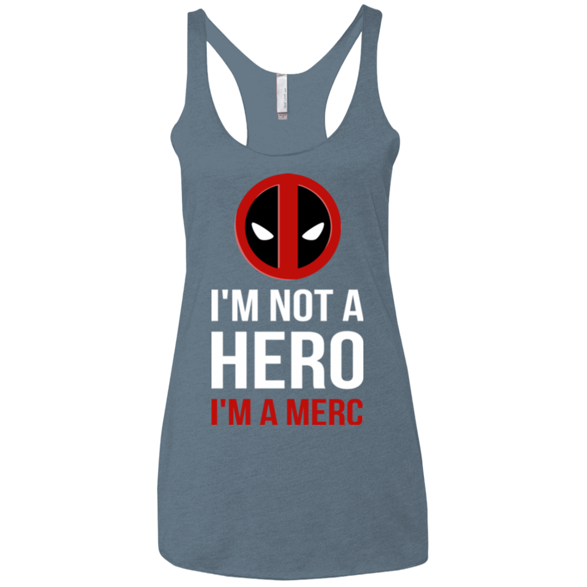 T-Shirts Indigo / X-Small I'm a merc Women's Triblend Racerback Tank