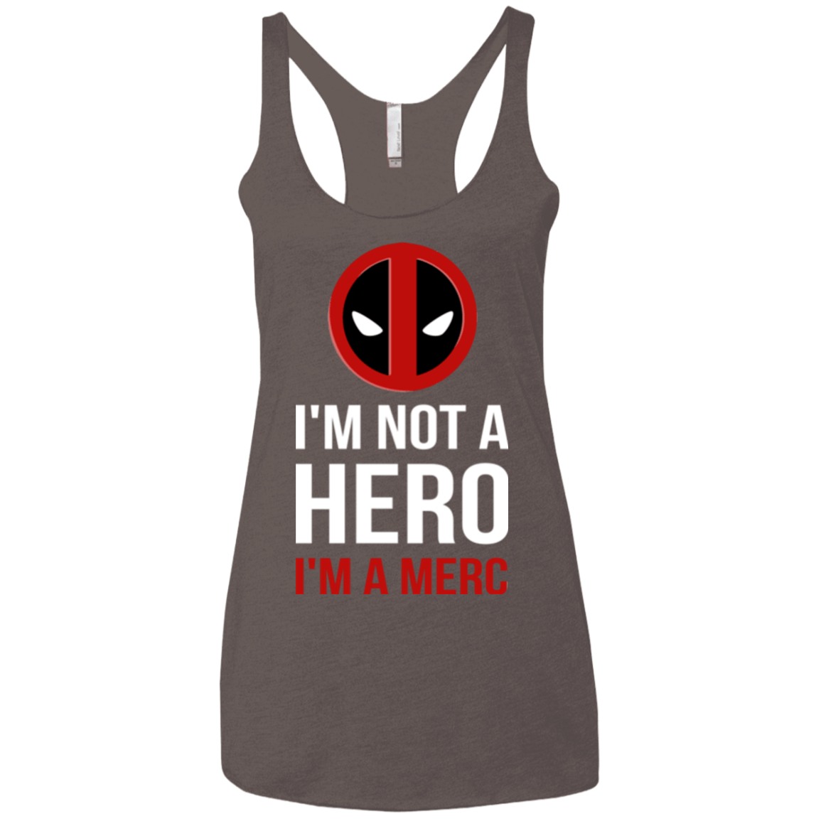 T-Shirts Macchiato / X-Small I'm a merc Women's Triblend Racerback Tank