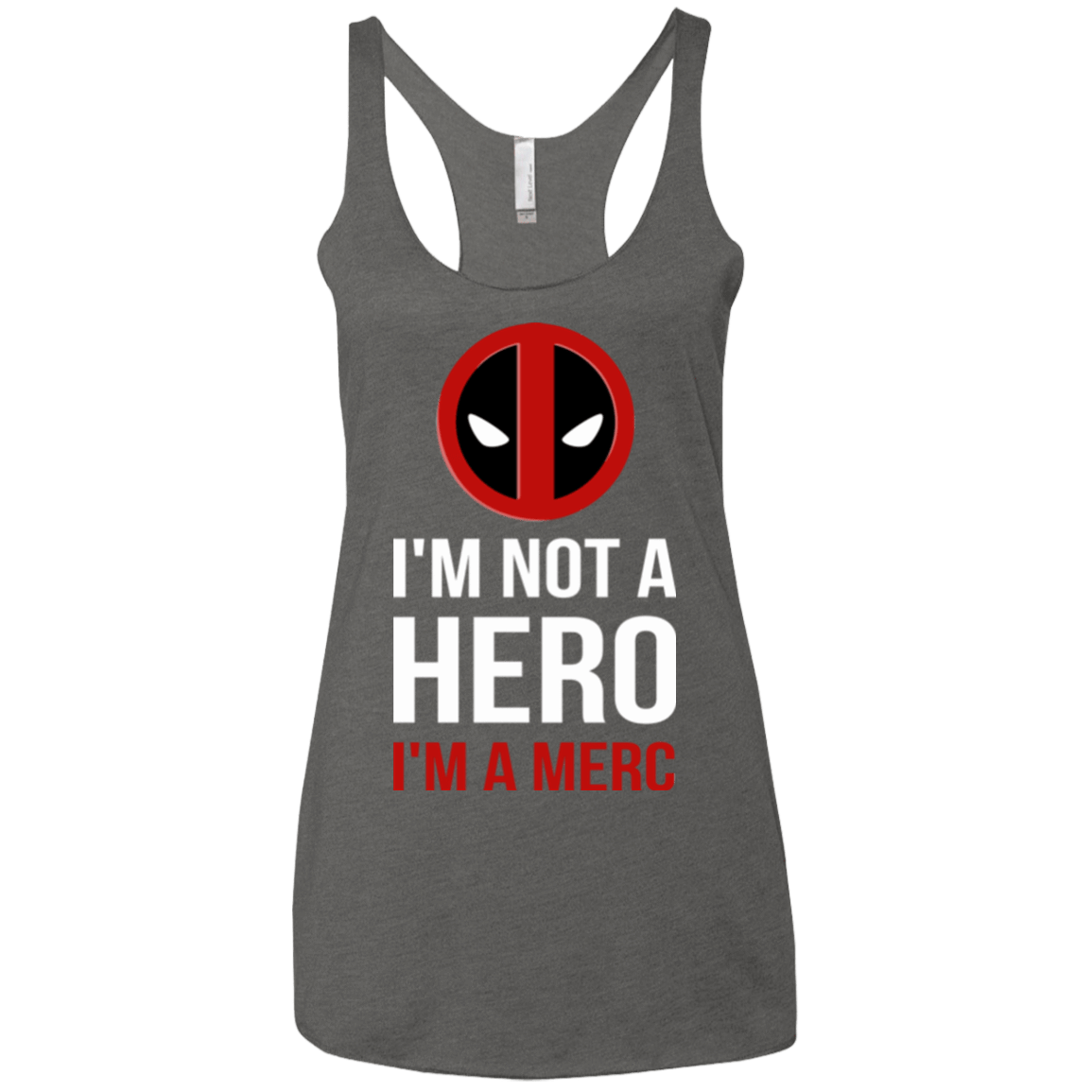 T-Shirts Premium Heather / X-Small I'm a merc Women's Triblend Racerback Tank
