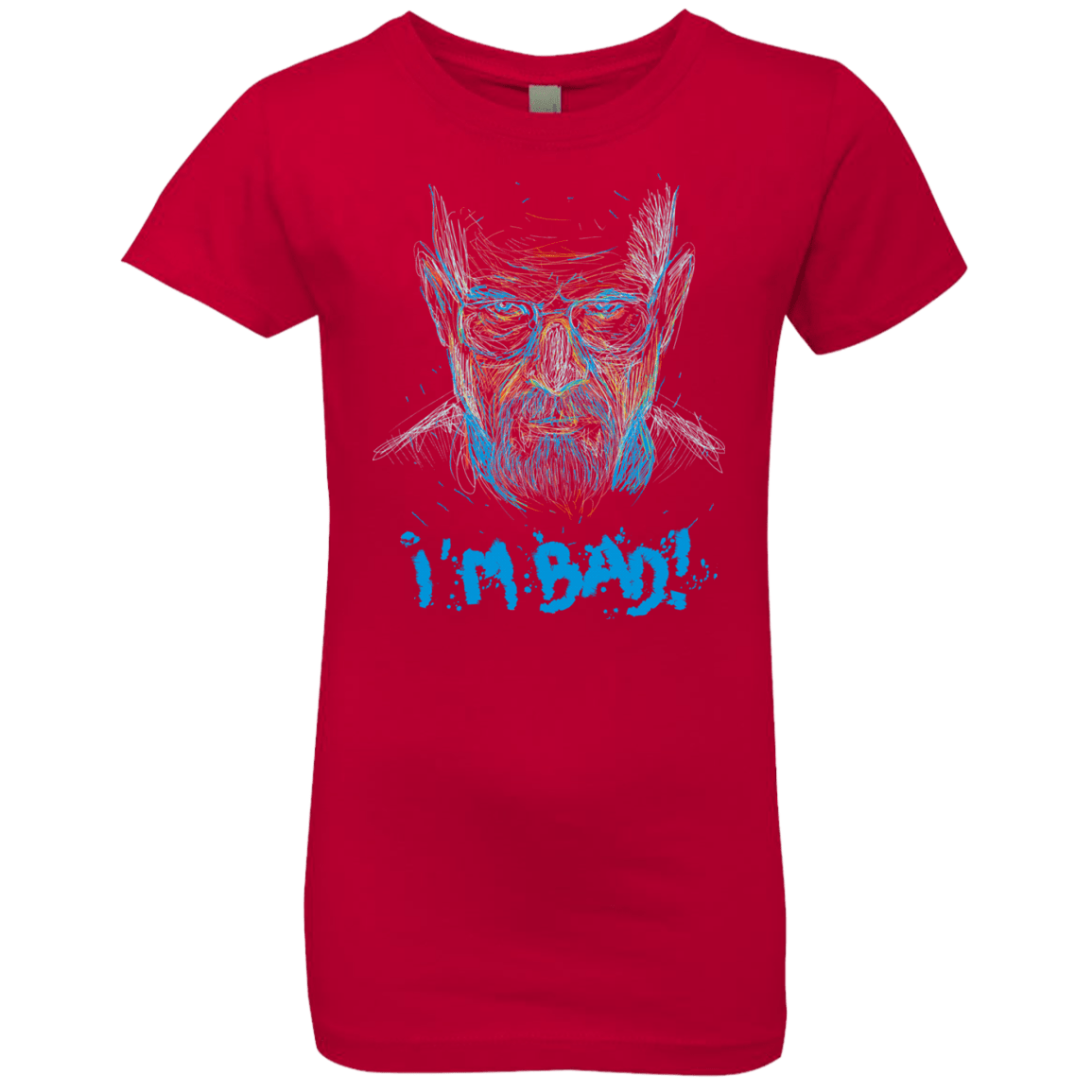 T-Shirts Red / YXS I'm Bad! Girls Premium T-Shirt