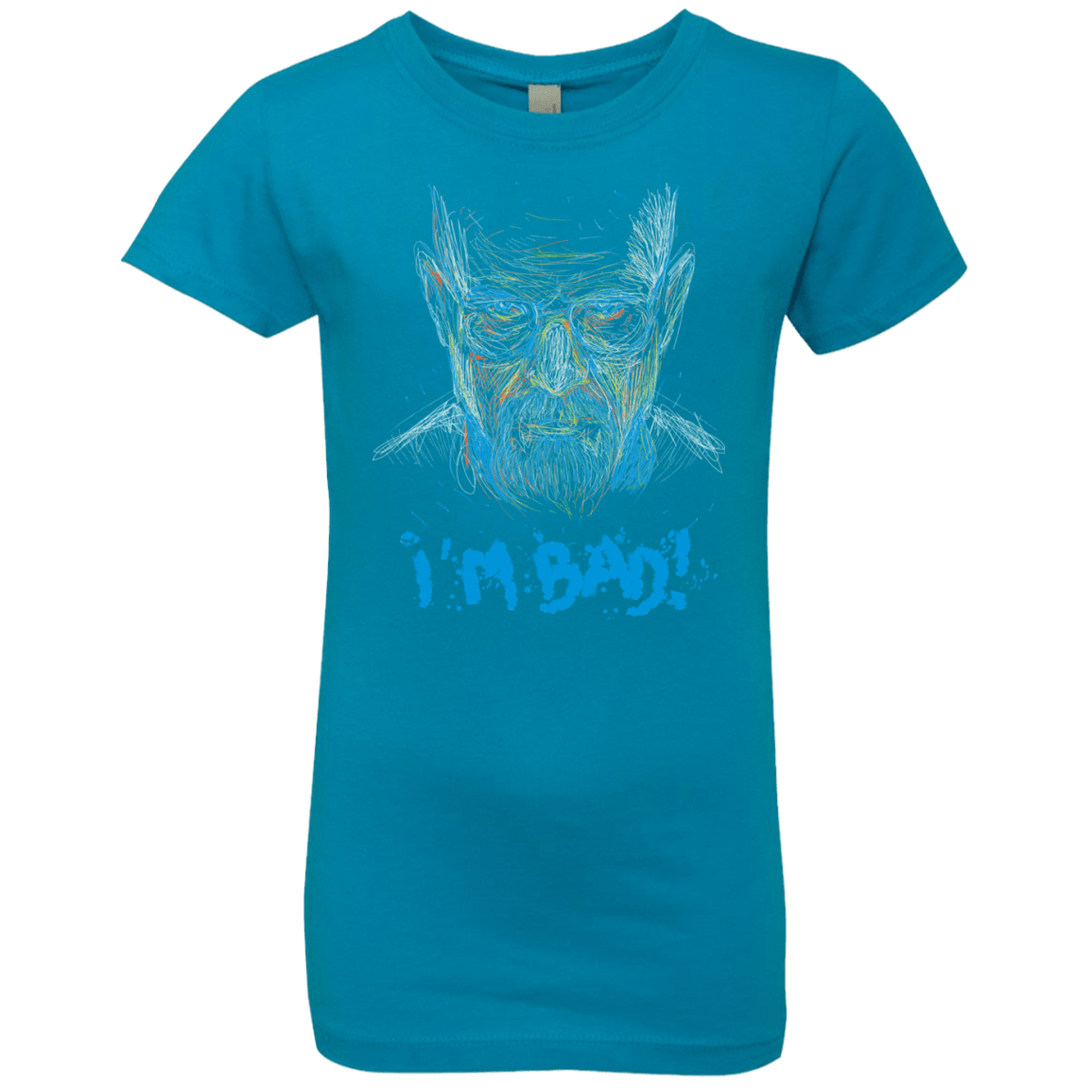 T-Shirts Turquoise / YXS I'm Bad! Girls Premium T-Shirt