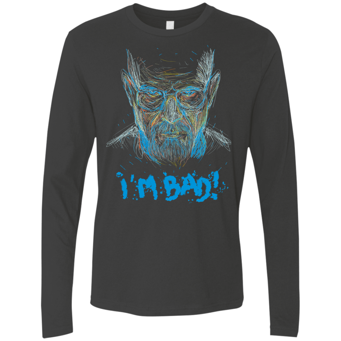 T-Shirts Heavy Metal / S I'm Bad! Men's Premium Long Sleeve