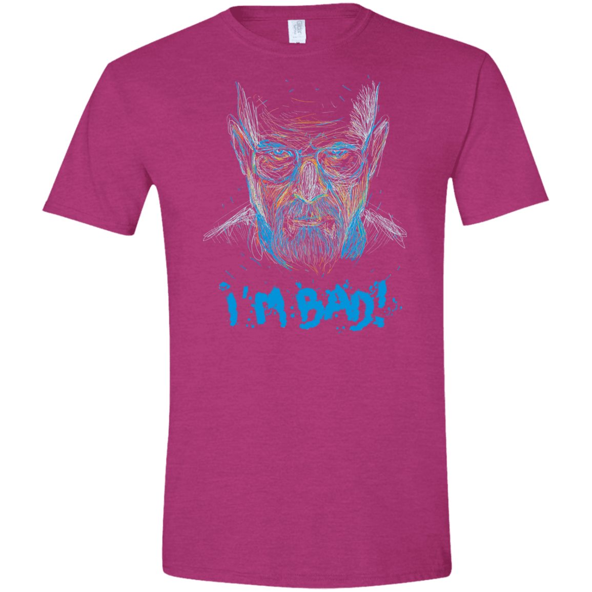 T-Shirts Antique Heliconia / S I'm Bad! Men's Semi-Fitted Softstyle