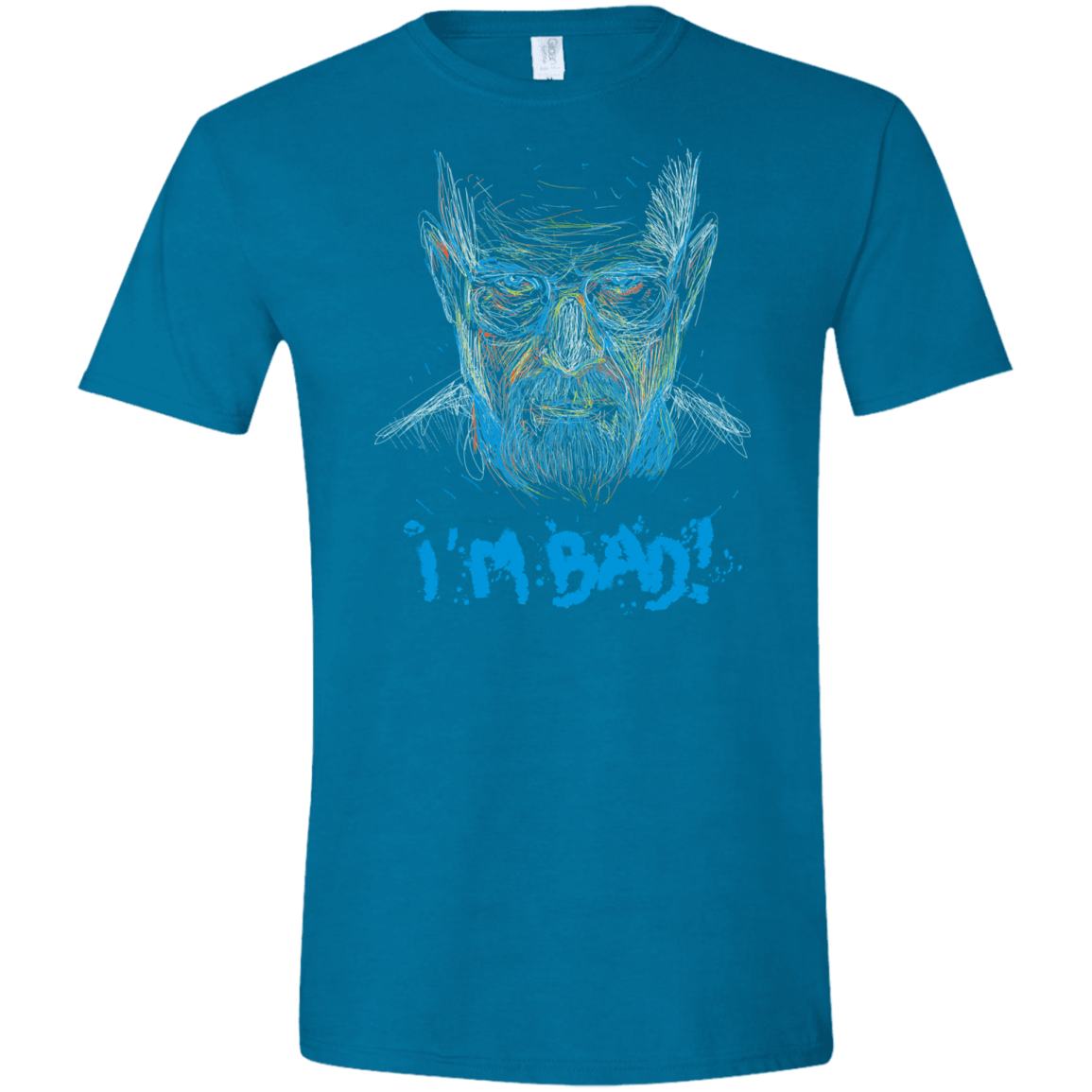 T-Shirts Antique Sapphire / S I'm Bad! Men's Semi-Fitted Softstyle