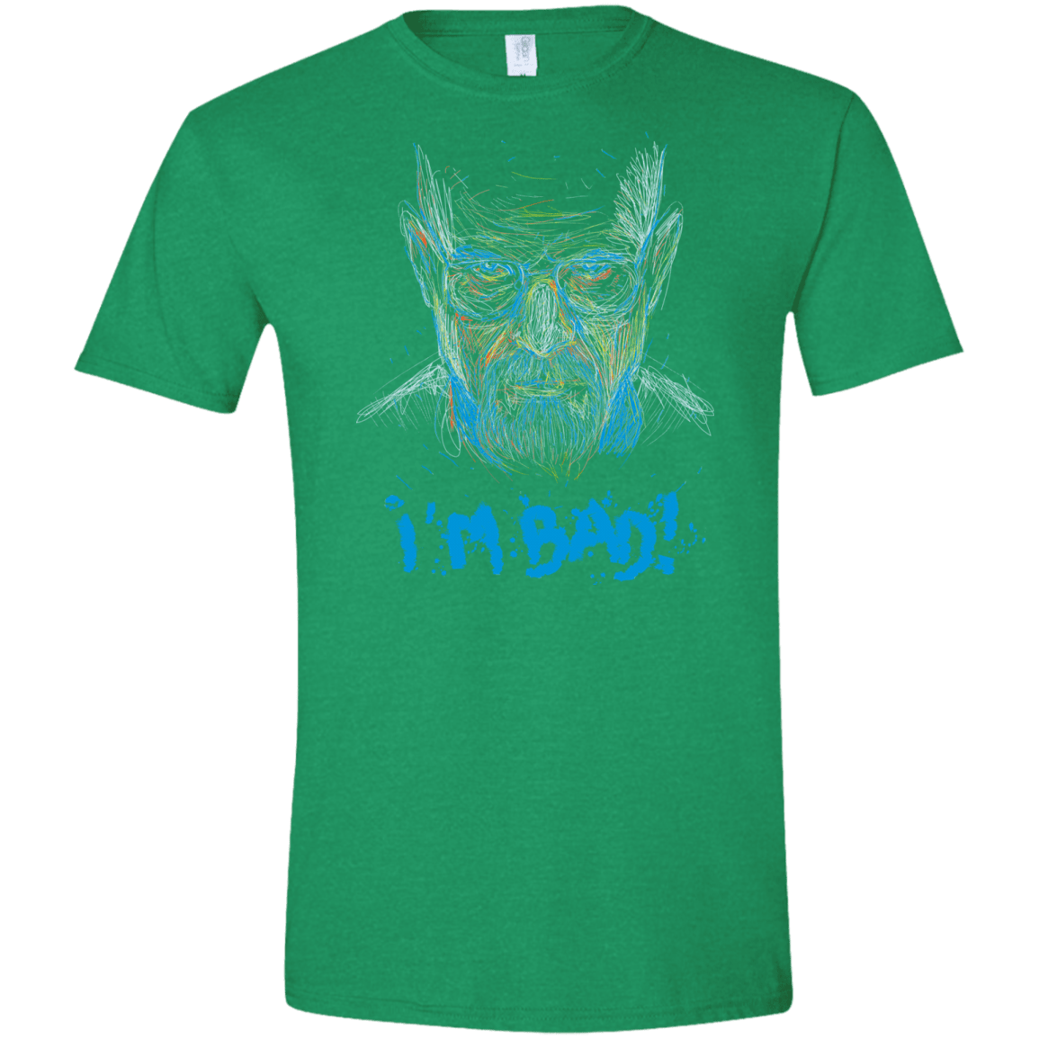 T-Shirts Heather Irish Green / S I'm Bad! Men's Semi-Fitted Softstyle