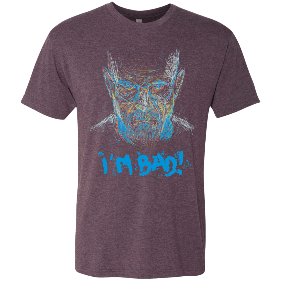 T-Shirts Vintage Purple / S I'm Bad! Men's Triblend T-Shirt