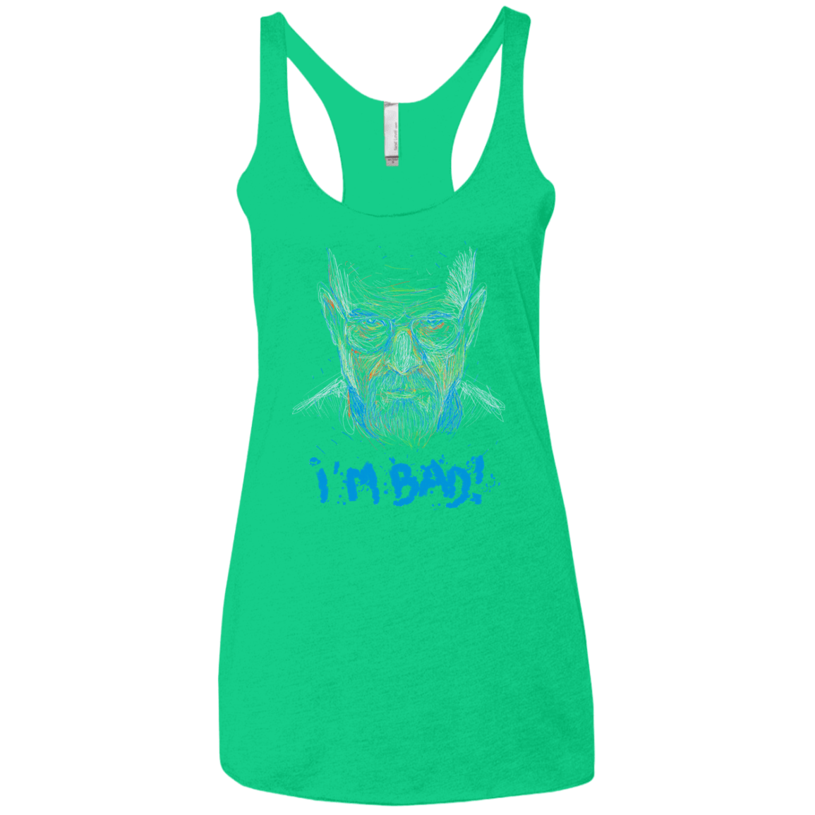 T-Shirts Envy / X-Small I'm Bad! Women's Triblend Racerback Tank