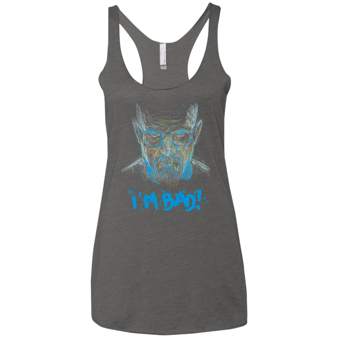 T-Shirts Premium Heather / X-Small I'm Bad! Women's Triblend Racerback Tank