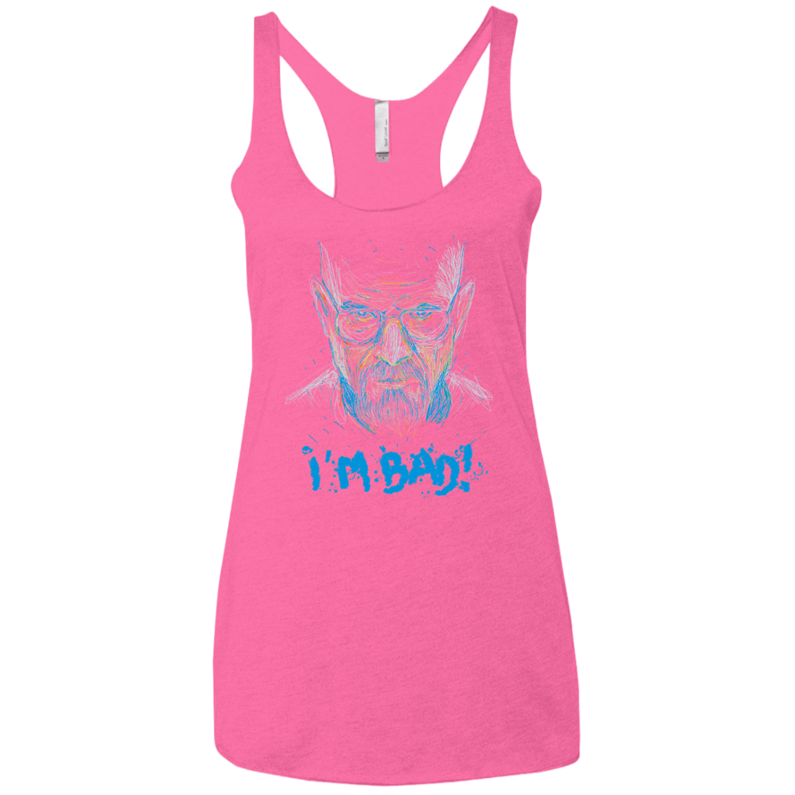T-Shirts Vintage Pink / X-Small I'm Bad! Women's Triblend Racerback Tank