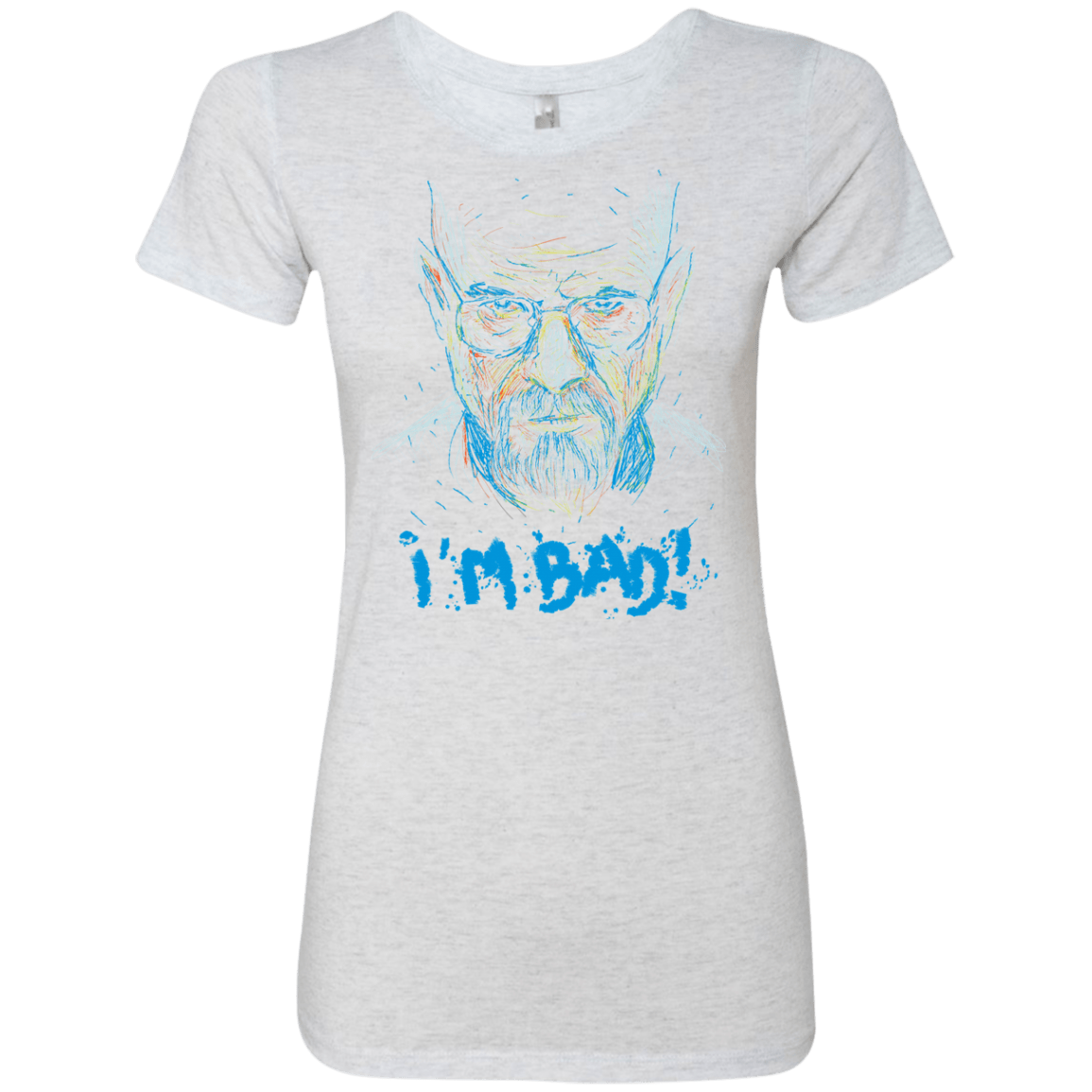 T-Shirts Heather White / S I'm Bad! Women's Triblend T-Shirt