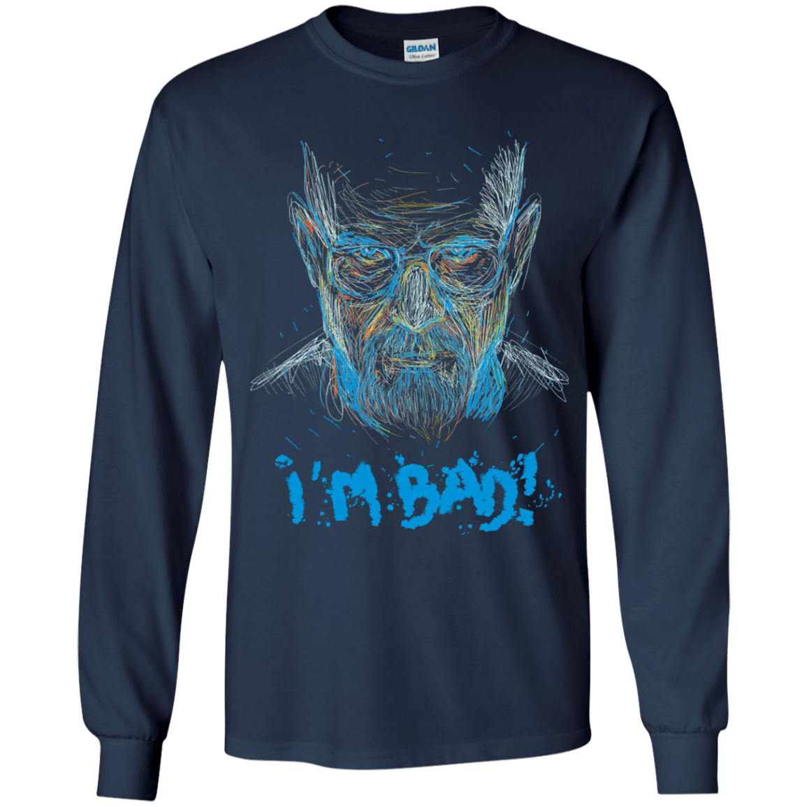 T-Shirts Navy / YS I'm Bad! Youth Long Sleeve T-Shirt