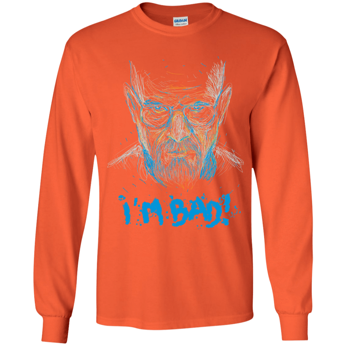T-Shirts Orange / YS I'm Bad! Youth Long Sleeve T-Shirt