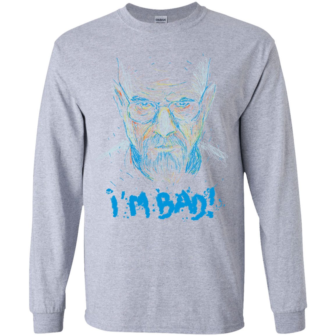 T-Shirts Sport Grey / YS I'm Bad! Youth Long Sleeve T-Shirt