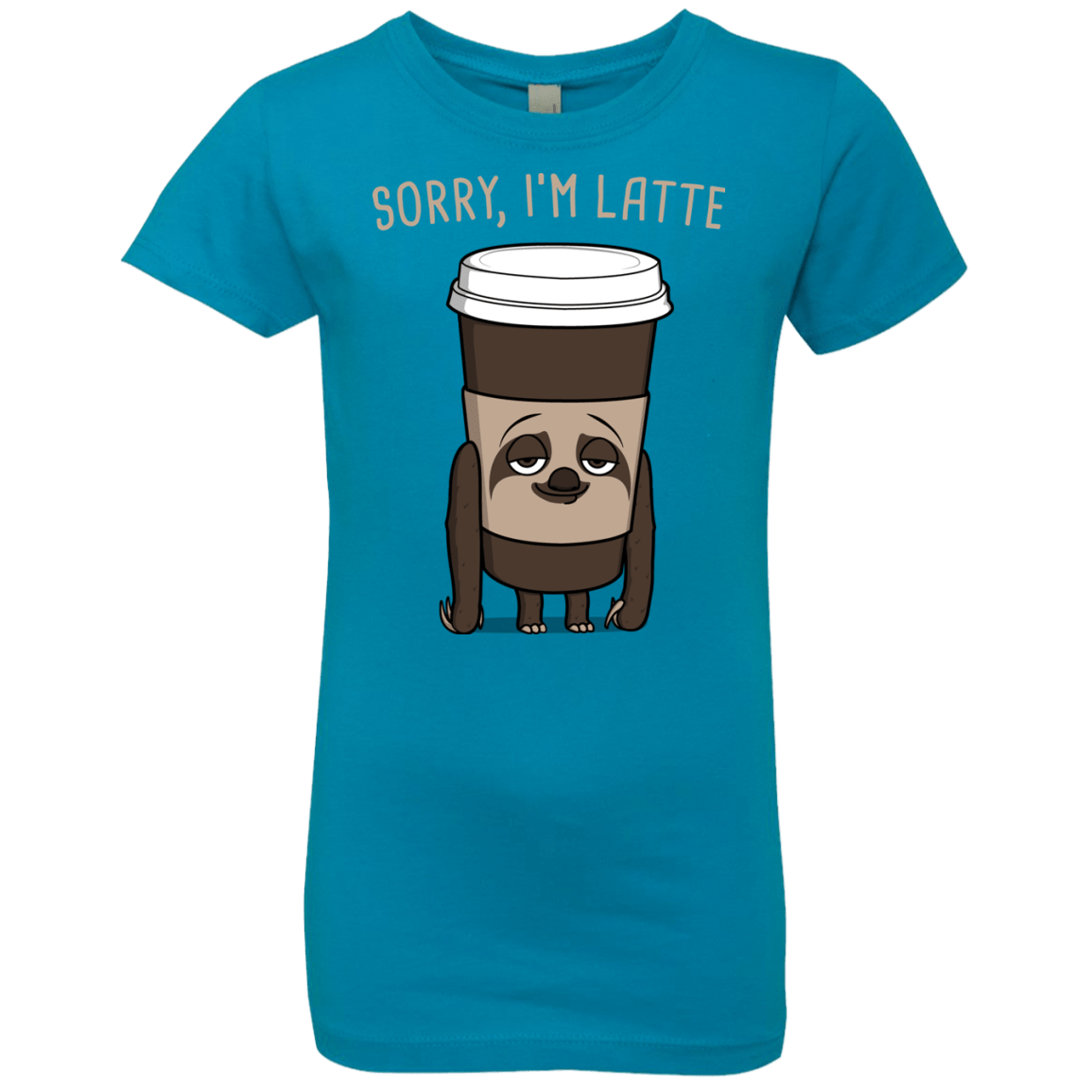 T-Shirts Turquoise / YXS I'm Latte Girls Premium T-Shirt