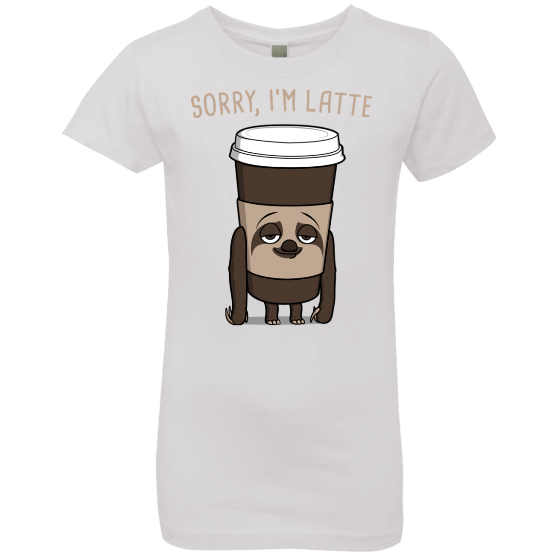T-Shirts White / YXS I'm Latte Girls Premium T-Shirt